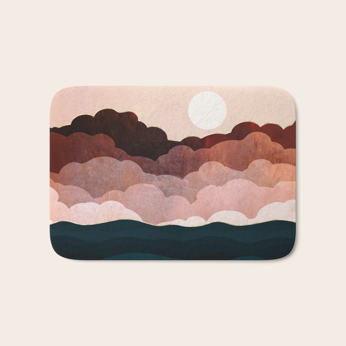 Amber Clouds Bath Mat Gallery Image 1