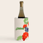 Hollyhock and Butterflies Wine Chiller Gallery Image 2