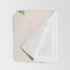 Hollyhock and Butterflies Throw Blanket Gallery Image 3