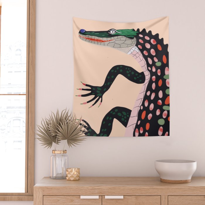 Crocodile Wall Tapestry Gallery Image 2
