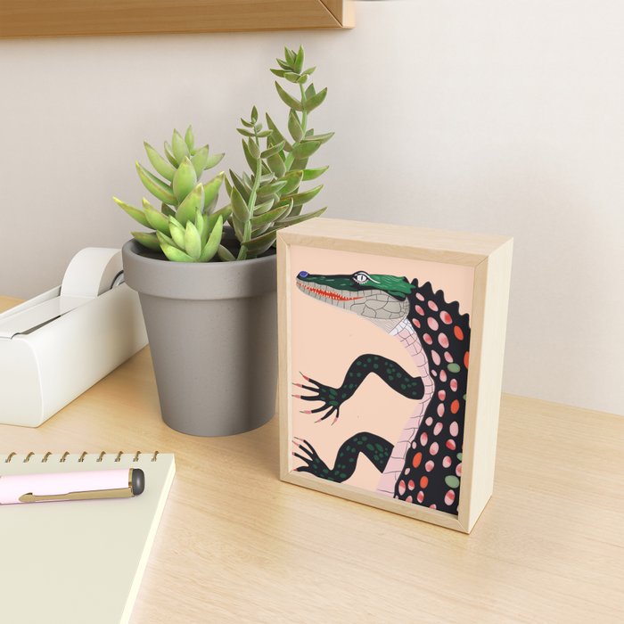 Crocodile Mini Art Print Gallery Image 2
