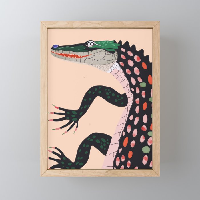 Crocodile Mini Art Print Gallery Image 1