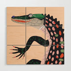 Crocodile Wood Wall Art Gallery Image 1