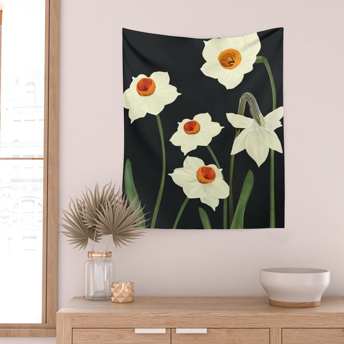Beautiful Summer flowers I Wall Tapestry Gallery Image 2