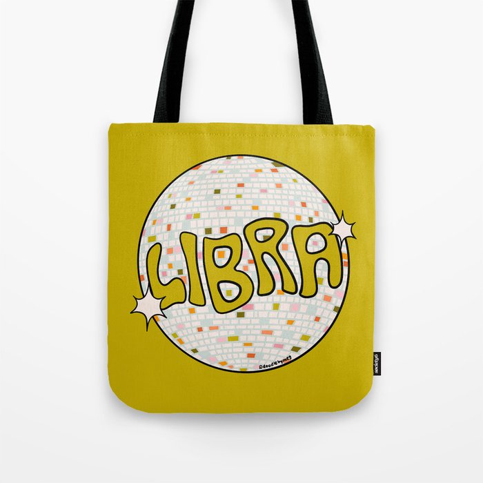 Libra Disco Ball Tote Bag Gallery Image 1