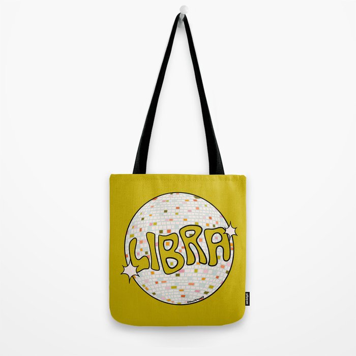 Libra Disco Ball Tote Bag Gallery Image 2