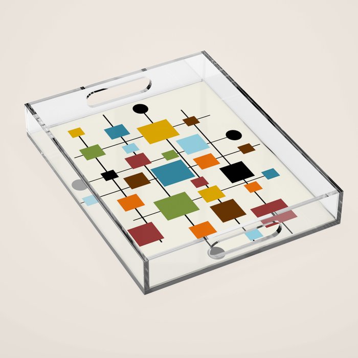 Mid-Century Modern Art 1.3 Acrylic Tray Gallery Image 1