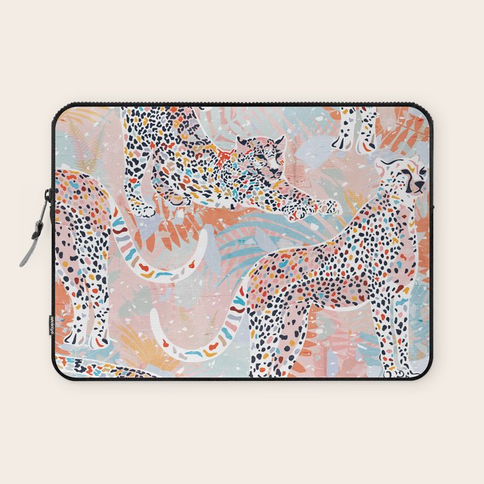 Colorful Wild Cats Laptop Sleeve Gallery Image 1
