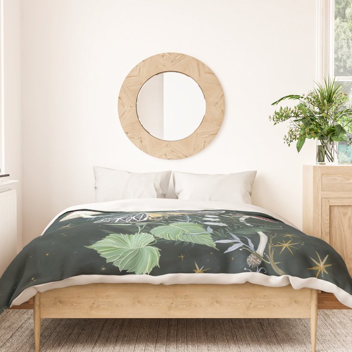 Mushroom night moth Duvet Cover Gallery Image 3