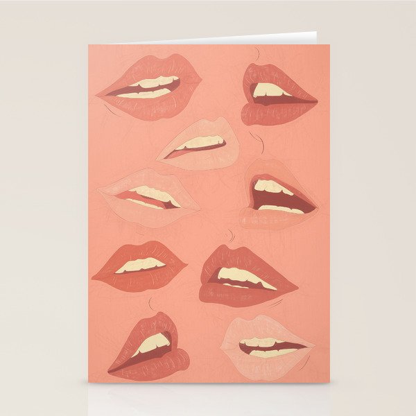 Playful Lips 2 Stationery Card Gallery Image 1