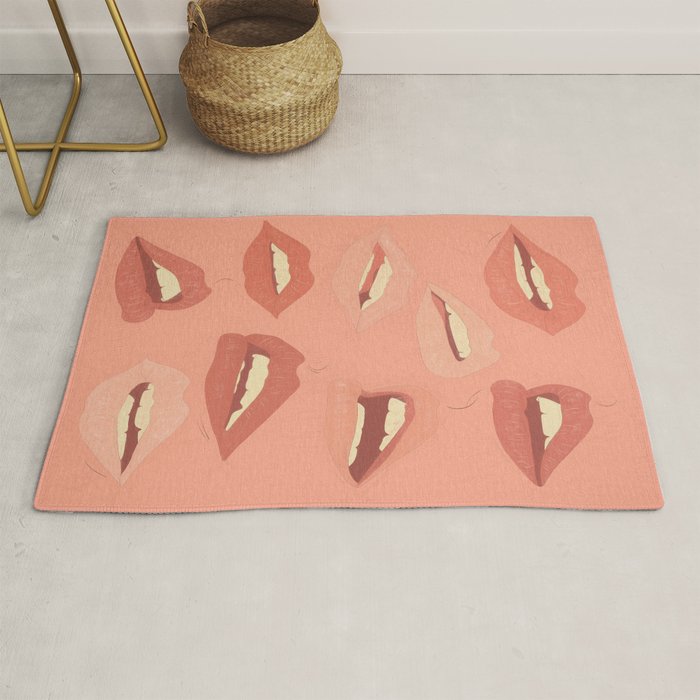 Playful Lips 2 Rug Gallery Image 1
