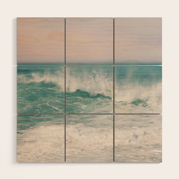 Tropical  Wave Roller Wood Wall Art Gallery Image 1