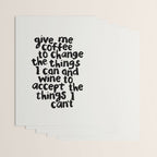 Give Me Coffee to Change the Things I Can and Wine to Accept the Things I Can't Wrapping Paper Gallery Image 3