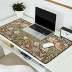William Morris Strawberry Thief Detail Brown Chocolate Slate Desk Mat Gallery Image 2