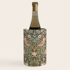 William Morris Strawberry Thief Detail Brown Chocolate Slate Wine Chiller Gallery Image 1