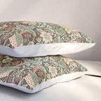 William Morris Strawberry Thief Detail Brown Chocolate Slate Pillow Sham Gallery Image 3