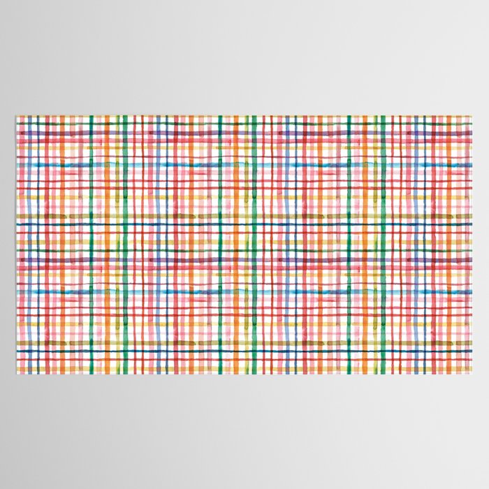  Holiday 2025 Cheerful Plaid Watercolor Gingham Tablecloth Gallery Image 2