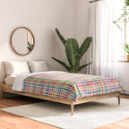  Holiday 2025 Cheerful Plaid Watercolor Gingham Comforter Gallery Image 2