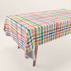  Holiday 2025 Cheerful Plaid Watercolor Gingham Tablecloth Gallery Image 1