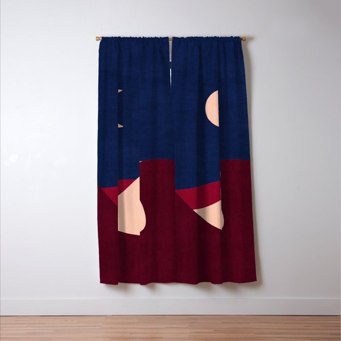 LANDSHAPES - Desert - night Window Curtain Gallery Image 3