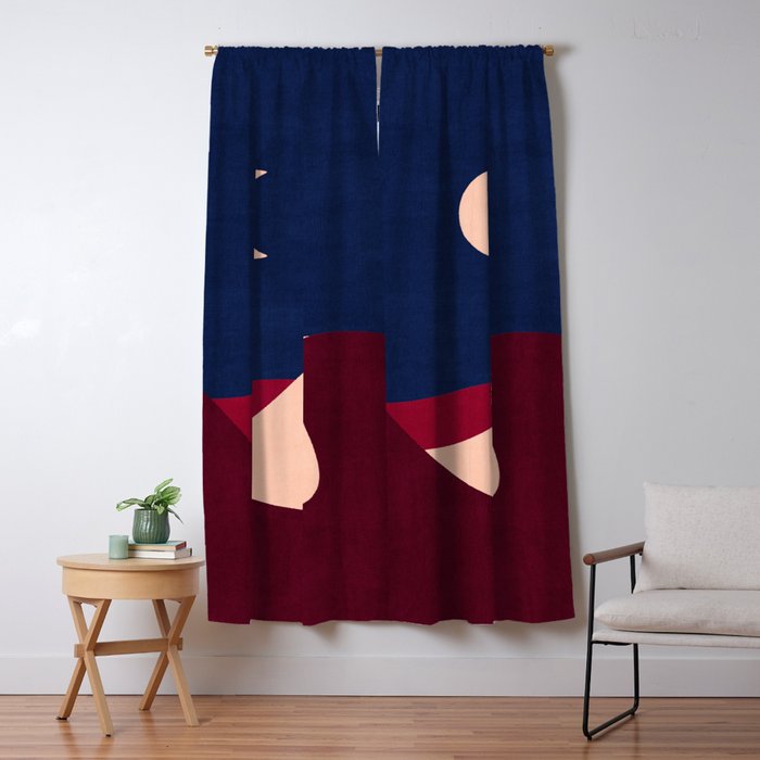 LANDSHAPES - Desert - night Window Curtain Gallery Image 1