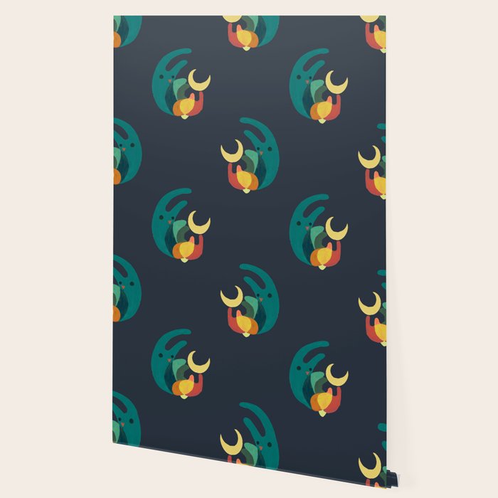 Rabbit and crescent moon Wallpaper Gallery Image 2