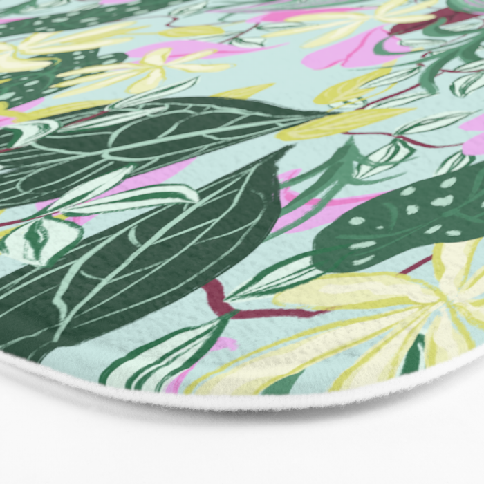 Crowded Houseplants Bath Mat Gallery Image 3