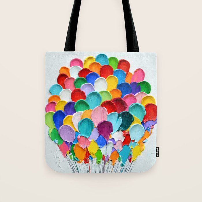 Polka Daub Balloons Tote Bag Gallery Image 1