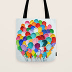 Polka Daub Balloons Tote Bag Gallery Image 1
