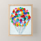 Polka Daub Balloons Mini Art Print Gallery Image 1
