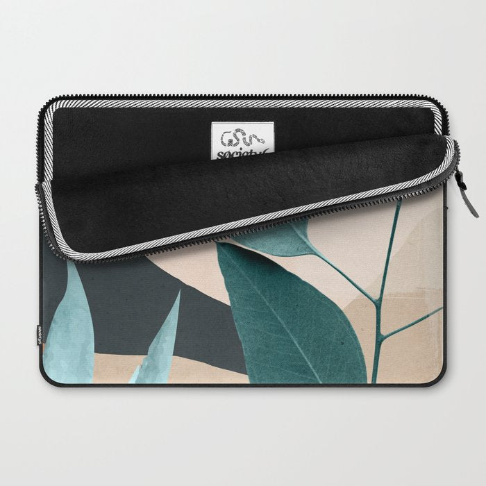 Abstract Art Tropical Leaves 9 Laptop Sleeve Gallery Image 2