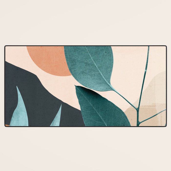 Abstract Art Tropical Leaves 9 Desk Mat Gallery Image 3