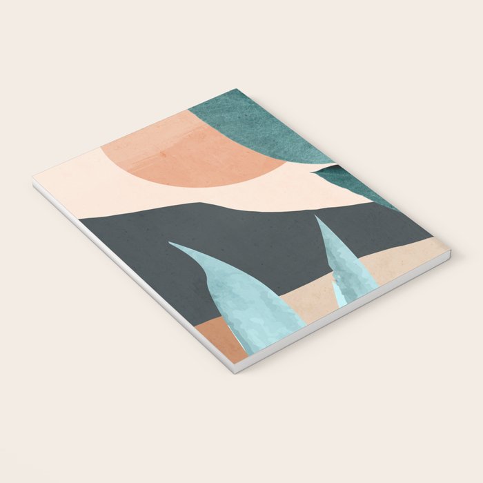 Abstract Art Tropical Leaves 9 Notebook Gallery Image 3