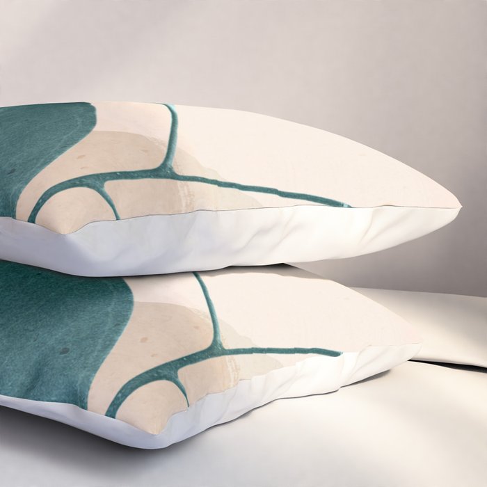 Abstract Art Tropical Leaves 9 Pillow Sham Gallery Image 3