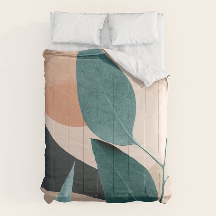 Abstract Art Tropical Leaves 9 Comforter Gallery Image 6