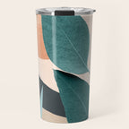 Abstract Art Tropical Leaves 9 Travel Mug Gallery Image 1