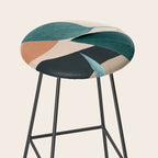 Abstract Art Tropical Leaves 9 Stool Gallery Image 2