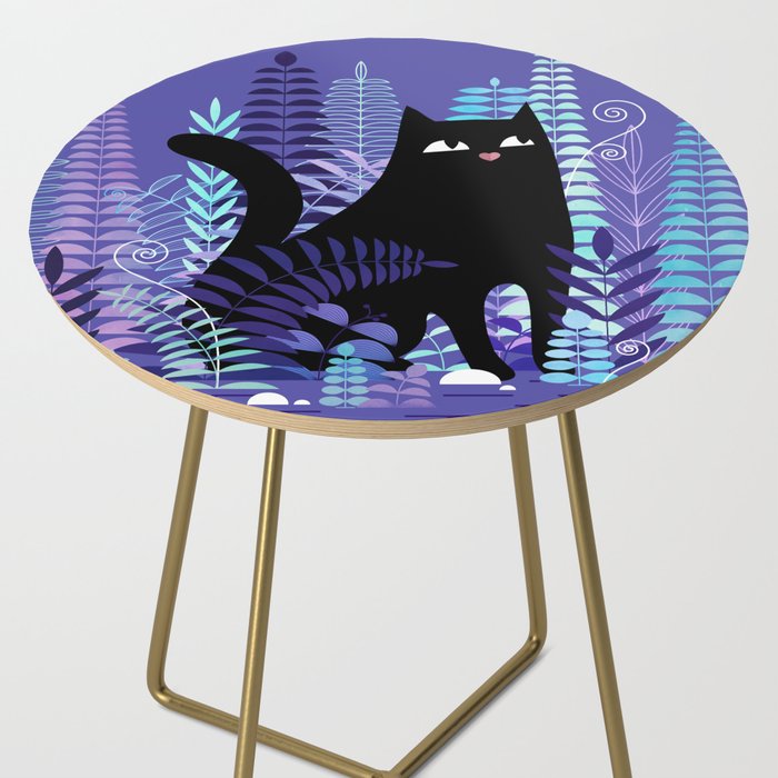 The Ferns (Black Cat Version) Side Table Gallery Image 2