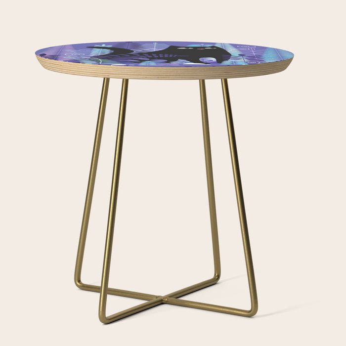 The Ferns (Black Cat Version) Side Table Gallery Image 1
