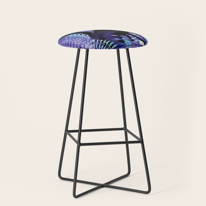 The Ferns (Black Cat Version) Stool Gallery Image 1