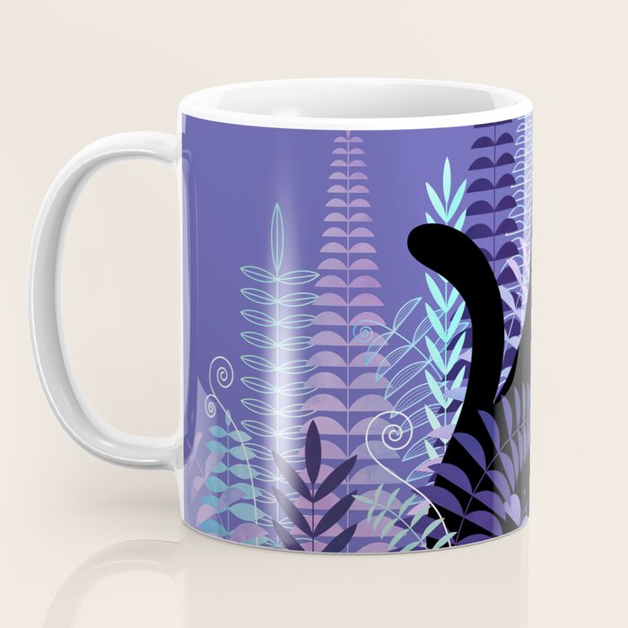 The Ferns (Black Cat Version) Coffee Mug Gallery Image 3