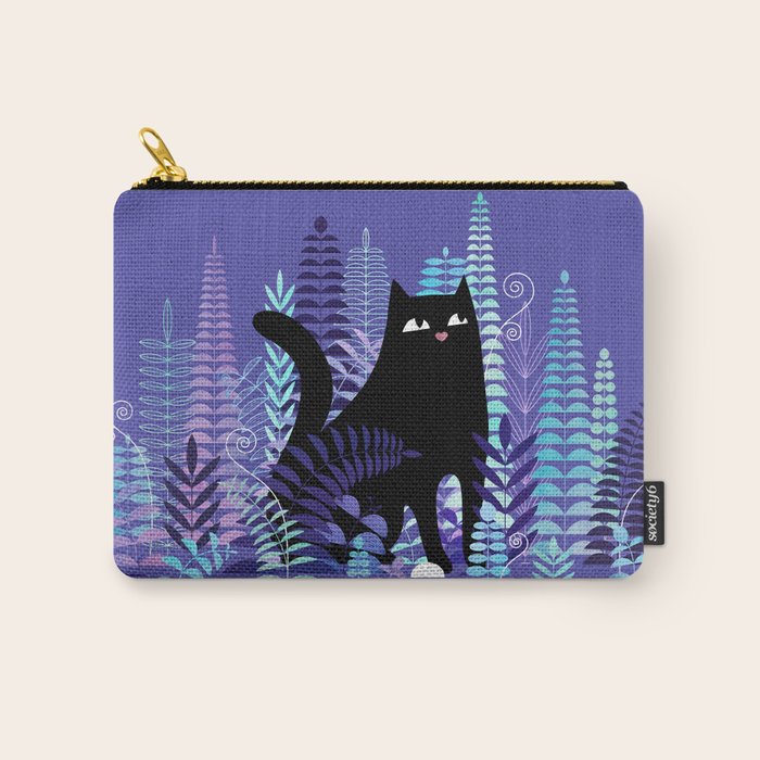 The Ferns (Black Cat Version) Carry All Pouch Gallery Image 1