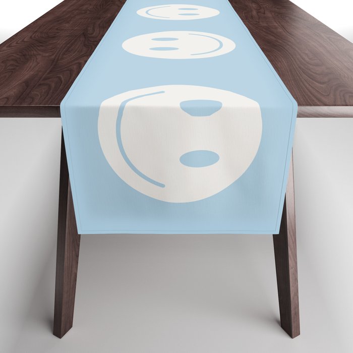 Happy Thoughts Baby Blue Table Runner Gallery Image 1