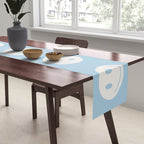 Happy Thoughts Baby Blue Table Runner Gallery Image 2