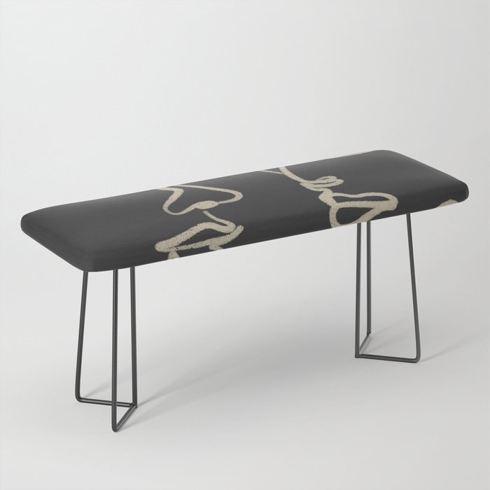 Minimal Abstract Art Three Faces Bench Gallery Image 1