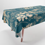 Exotic Florals and Butterflies Tablecloth Gallery Image 1