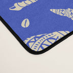 Vintage blue sea shell summer art pattern Desk Mat Gallery Image 4