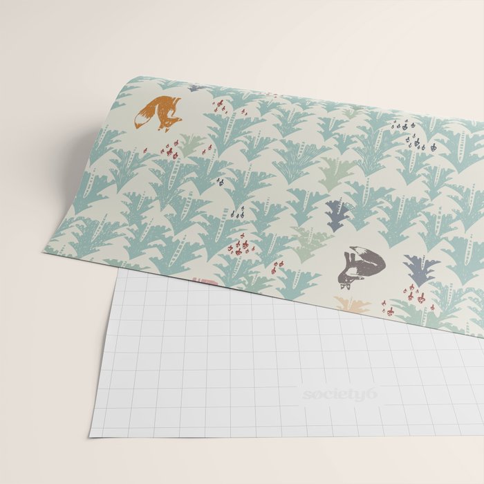 Black Forest Kids fox Wrapping Paper Gallery Image 2