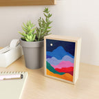 Night sky over mountains Mini Art Print Gallery Image 2