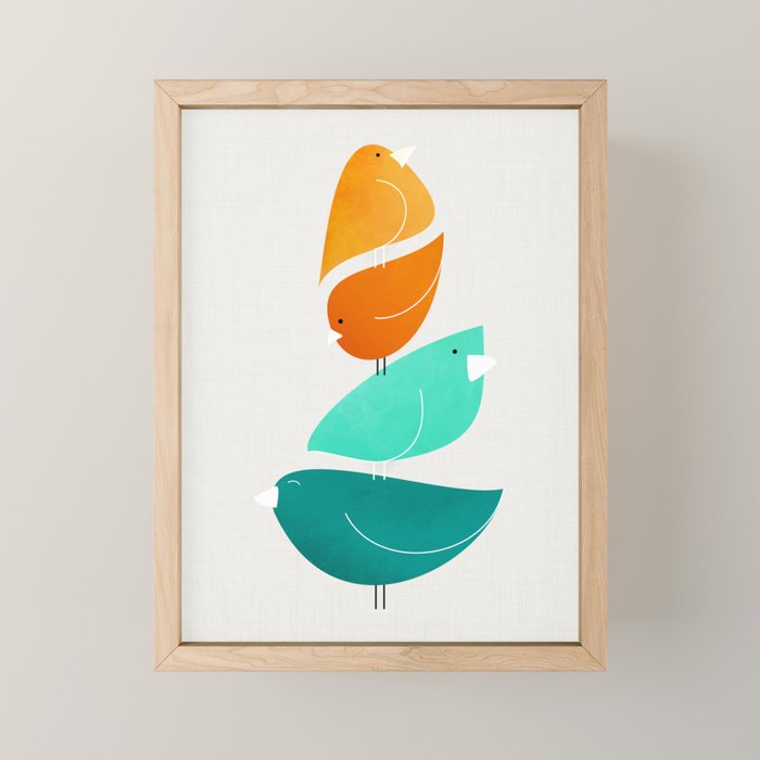 Bird Stack II Mini Art Print Gallery Image 1